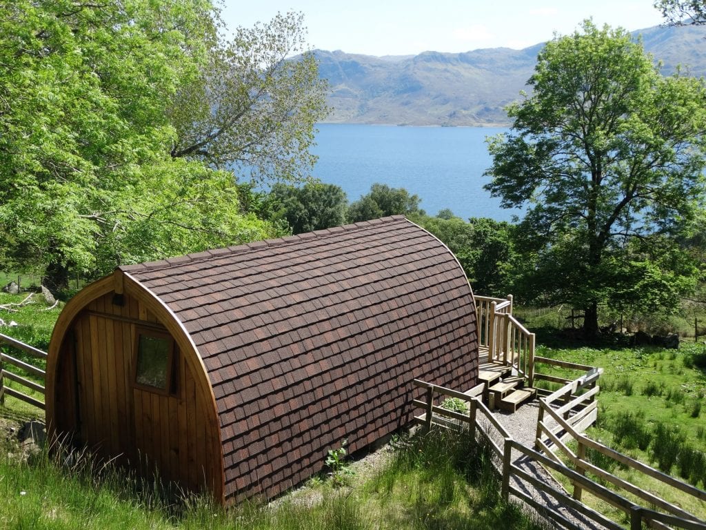 The Wee Lodge on Loch Morar Glamping Pod